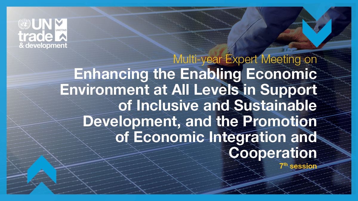 Multi-year Expert Meeting on Enhancing the Enabling Economic Environment at All Levels in Support of Inclusive and Sustainable Development, and the Promotion of Economic Integration and Cooperation, seventh session