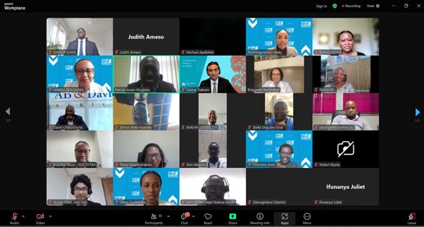 Photo: panelists and online participants of the virtual side event on “Enhancing SMEs Integration in Regional Value and Supply Chains for Job Creation and Sustainable Growth in African Vulnerable Countries”, co-organized by UNCTAD and the Uganda Ministry of Trade, Industry and Cooperatives on 9 April 2025.