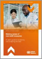 Cover for Making sense of non-tariff measures: A user’s guide to accessing and analysing the data
